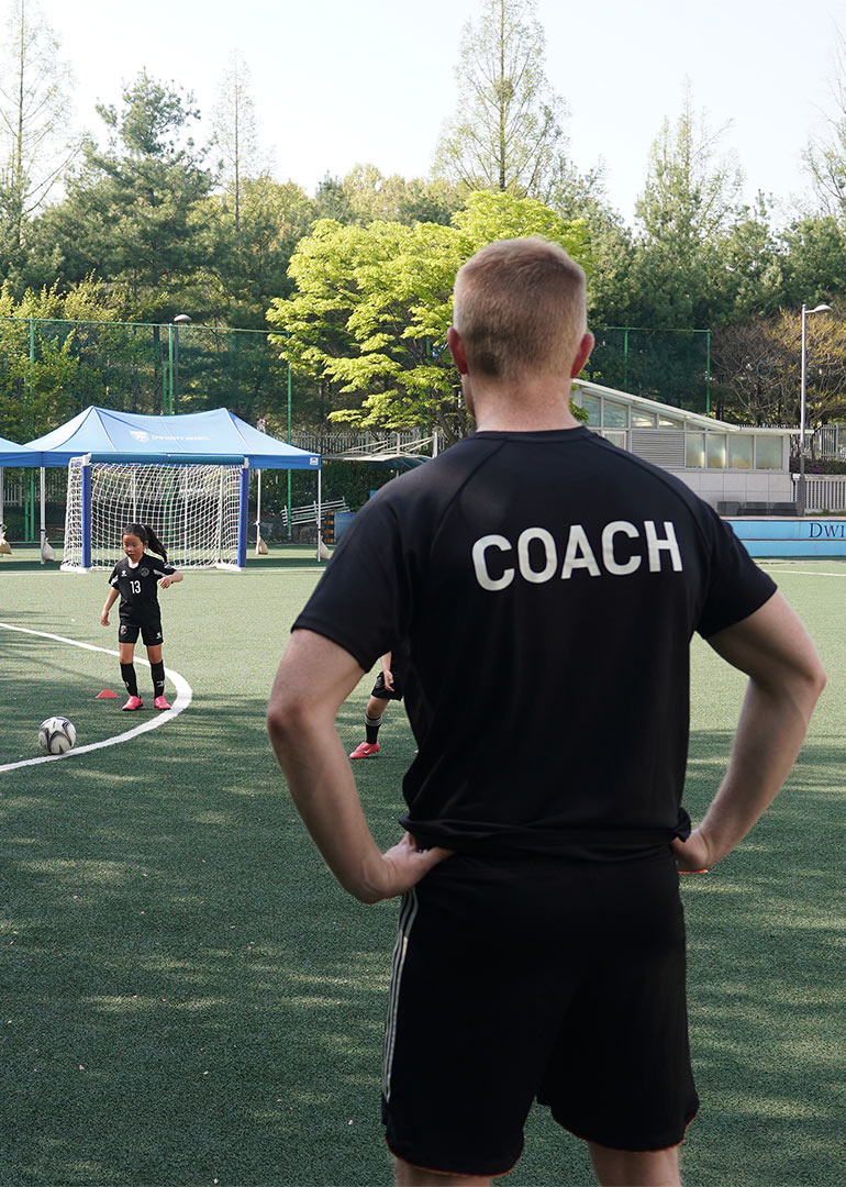 Coach Demonstrating Technical Drill